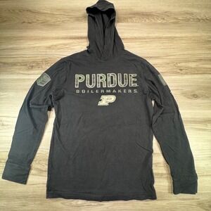 Purdue Boilermakers OHT Military Appreciation long-sleeve hoodie TShirt Size S